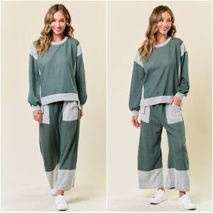 Lovely Melody Two-Tone Wide Leg Jumpsuit